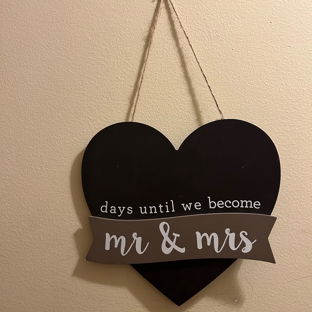 Mr. And Mrs. Hanging Chalkboard
